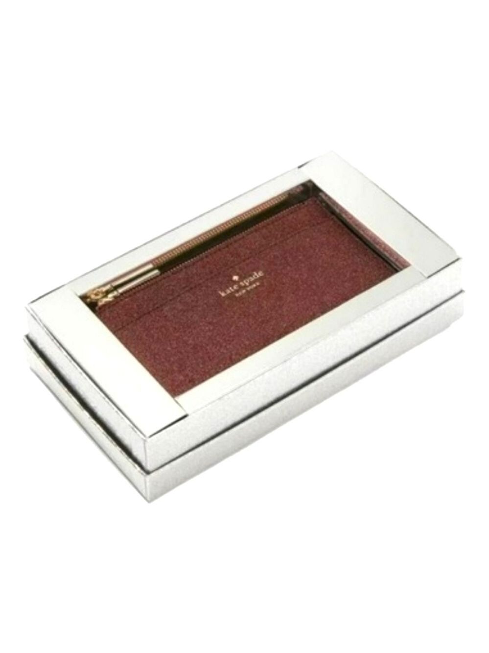 KATE SPADE LARGE SLIM CARDHOLDER DEEP NOVA GLITTER